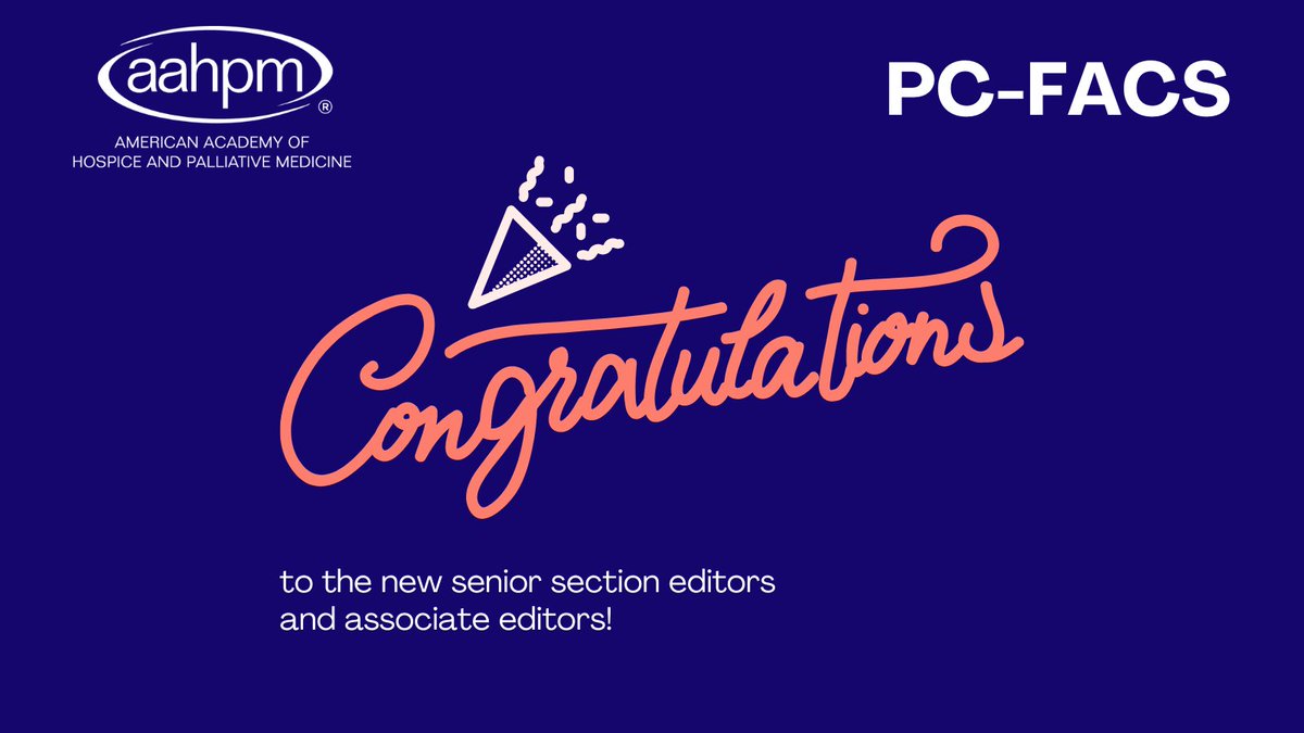 Big congratulations to the new senior section editors and associate editors of PC-FACS! Welcome aboard the editorial board - excited to see the fresh perspectives you bring to the team. aahpm.org/publications/p…