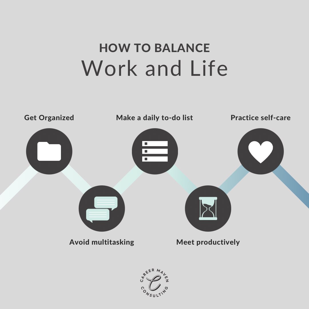 Struggling to find that work-life balance? ⚖️ 

Ready to find harmony in your life? Let’s chat! 💼✨ careermavenconsulting.com/services

#worklifebalance #CareerMaven #productivitytips