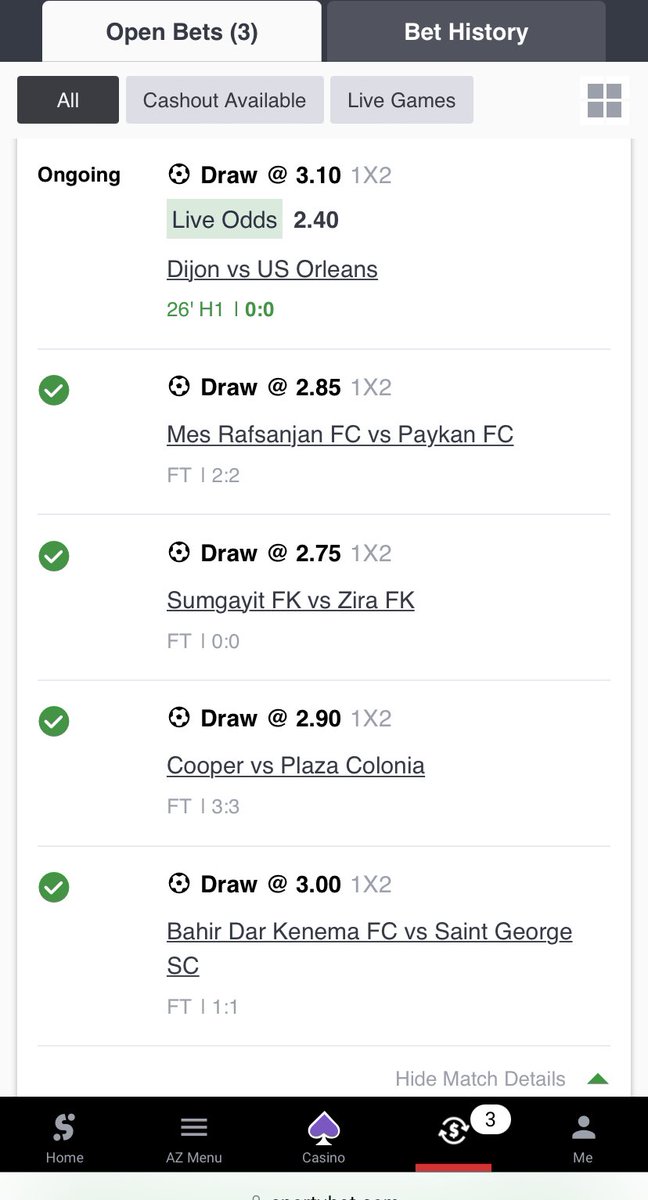 4 in ✅✅✅✅ “Your cash out is now x10 your stake now” 😁 You can take it or leave it.