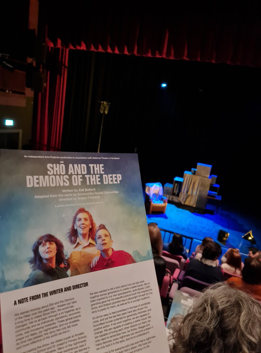 Out to @PlatformGlasgow now for the opening of @NTSonline and @indartsprojects's visual adventure Shō and the Demons of the Deep. It's just a quick run here before a Scottish tour, ending at the @traversetheatre as a firm part of the amazing @ImaginateUK. #Glasgow