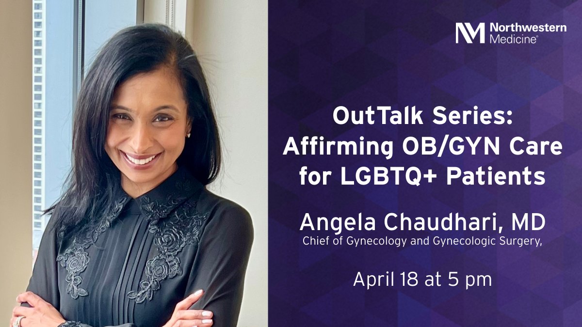Join Angela Chaudhari, MD (@AngChaudhariMD), on April 18 for a panel session with other experts in the #ObGyn field as they provide #ThoughtLeadership on the specific OB-GYN needs of #LGBTQ people. They offer ways for medical professionals to prioritize the well-being of all…