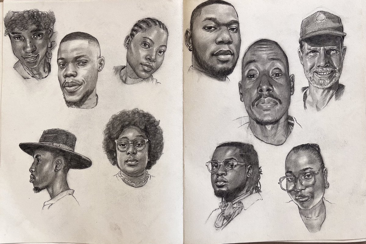 Revealing the drawing my followers challenge page featuring from Day 4 to Day 13 . Page occupied, onto the next @justmhide @AbiodunnS @Dele_Tuyi @thetall_artist @JuujuGirl @itunu_kunle @KubtiTheCreator @MLBinWA @Mariuscarl1 @OladejiSolape