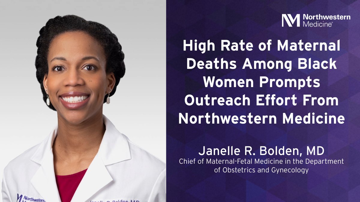 'The big question is, why? What is the disparity there and what can we do to address it or fix it?' Janelle R. Bolden, MD (@docjbolden1), discusses #disparities in #ObGyn care and what Northwestern Medicine is doing to raise awareness about maternal health disparities affecting…