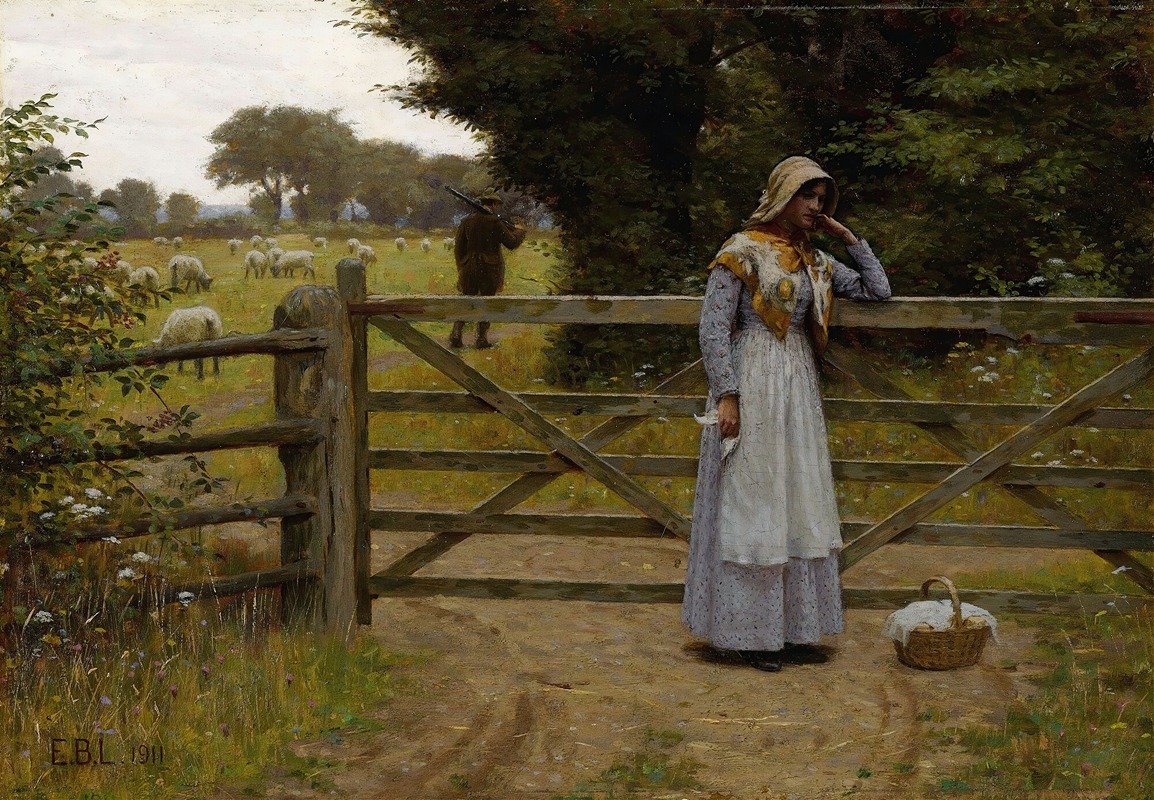 Off (1911) Edmund Blair Leighton (English, 1853 - 1922)