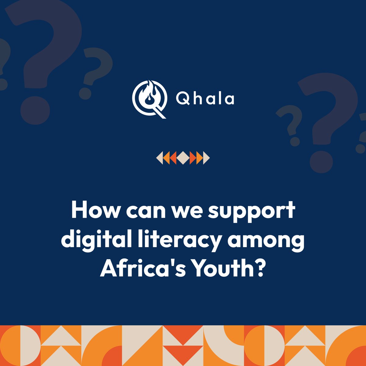 How can we support digital literacy among Africa's youth?  That's our main question on the ongoing live

@janetmachuka_, @Kuza_Biashara, @ehudmg @AjiraDigital @KEPSA_KENYA, @Egline_Samoei @QhalaHQ

#Qhala  #DigitalFirst  #Innovation  #DigitalSkills  #AfricaTech