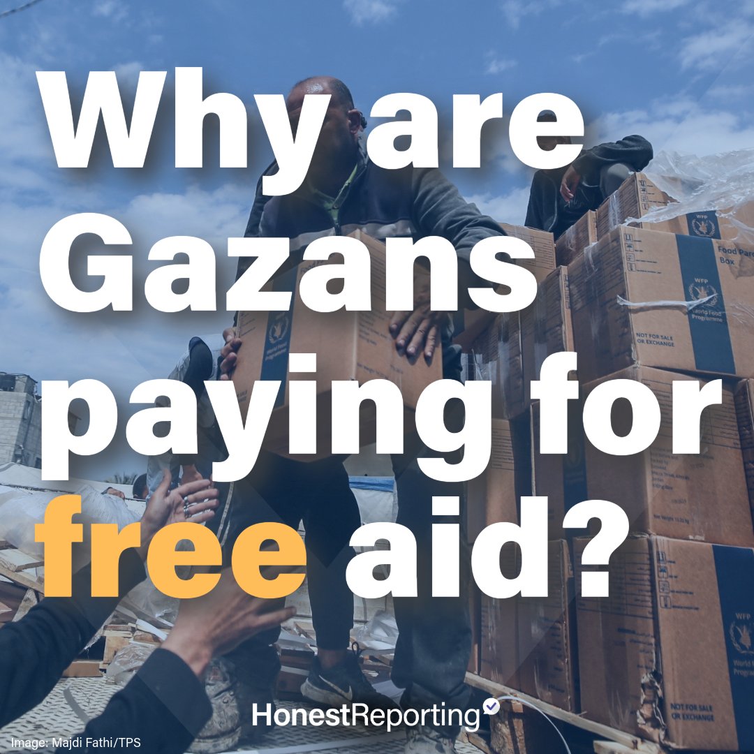 Why are Gazans paying for free humanitarian aid? 🧵