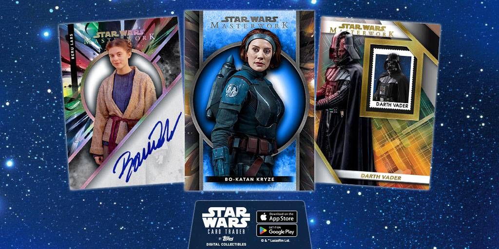 Topps Star Wars Masterwork is here! Collect Base Cards, Signatures, & More! buff.ly/4aDeaPW