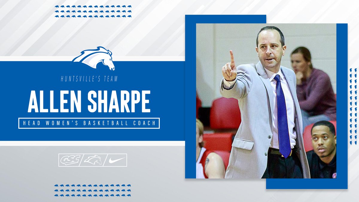 Join us in welcoming Allen Sharpe as head coach of @UAH_WBB! 📰 uahchargers.com/news/2024/4/12…