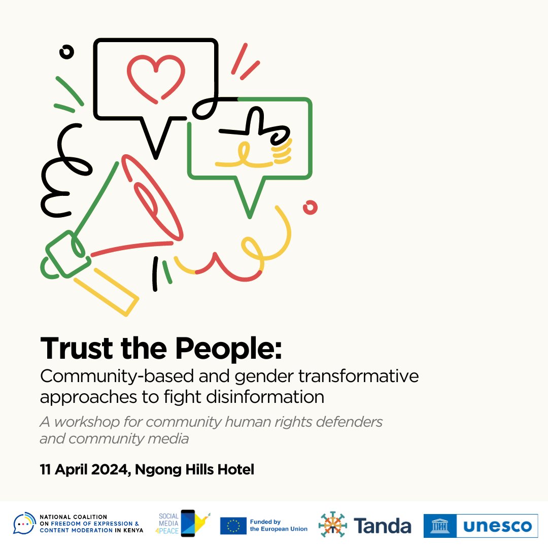 Gendered disinformation impedes the vital work of grassroots human rights defenders, who are at the frontlines in the fight for social justice and equality in Kenya's remote and informal settlements. Communities are stronger when we build trust and safety in our digital spaces 💪
