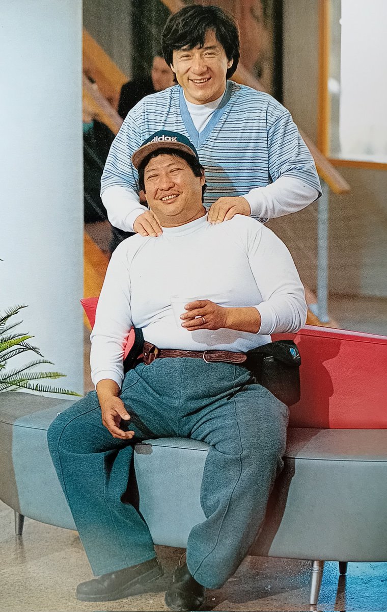 Jackie with big brother Sammo on set of Mr Nice Guy (1997)

#JackieChan  #SammoHung  
#MrNiceGuy