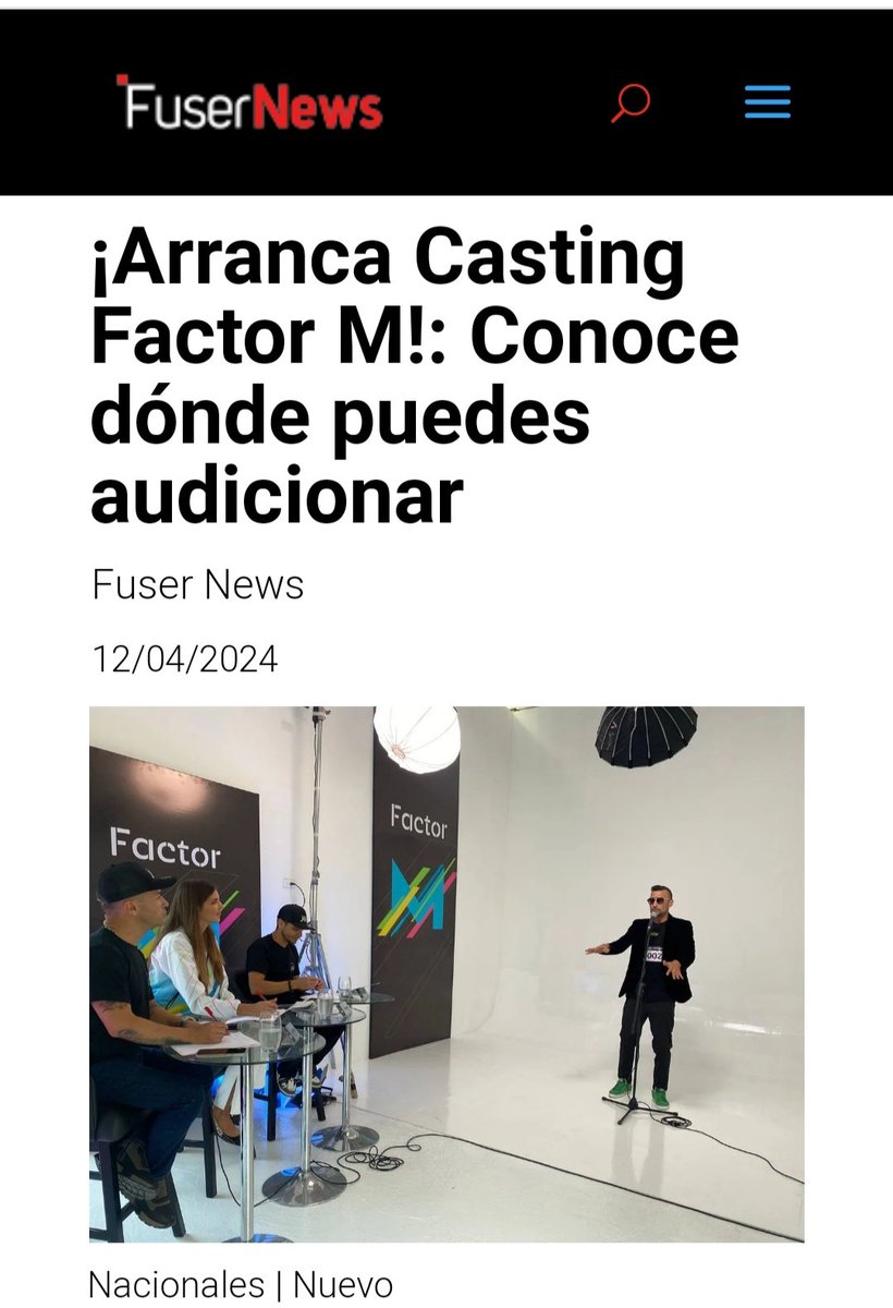 danielmendezp8's tweet image. ¡Arrancó casting de #FactorM! 
Este viernes 12 de abril arrancó el Casting Factor M, proyecto en el que se escogerán las canciones que acompañarán la campaña electoral del candidato presidencial, el del pueblo, el de la patria, @NicolasMaduro, de cara a los comicios del próximo