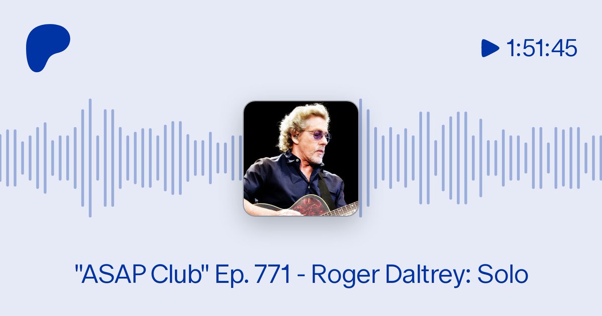 NEW 'ASAP Club' episode has posted to the @Patreon page! Join the club for just $5/month patreon.com/RockSolidPodca…