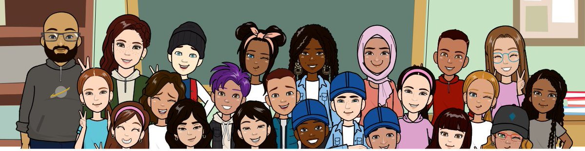 The students are having a great time creating their own personal avatars in the Grade 2/3 class! :) Thanks to @Pixton for having so many options for students to choose from when creating their own personal look!