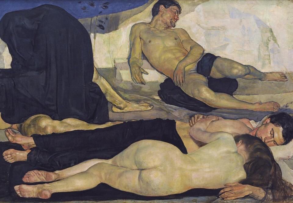 Ferdinand Hodler La notte (Die Nacht) (1889-90).