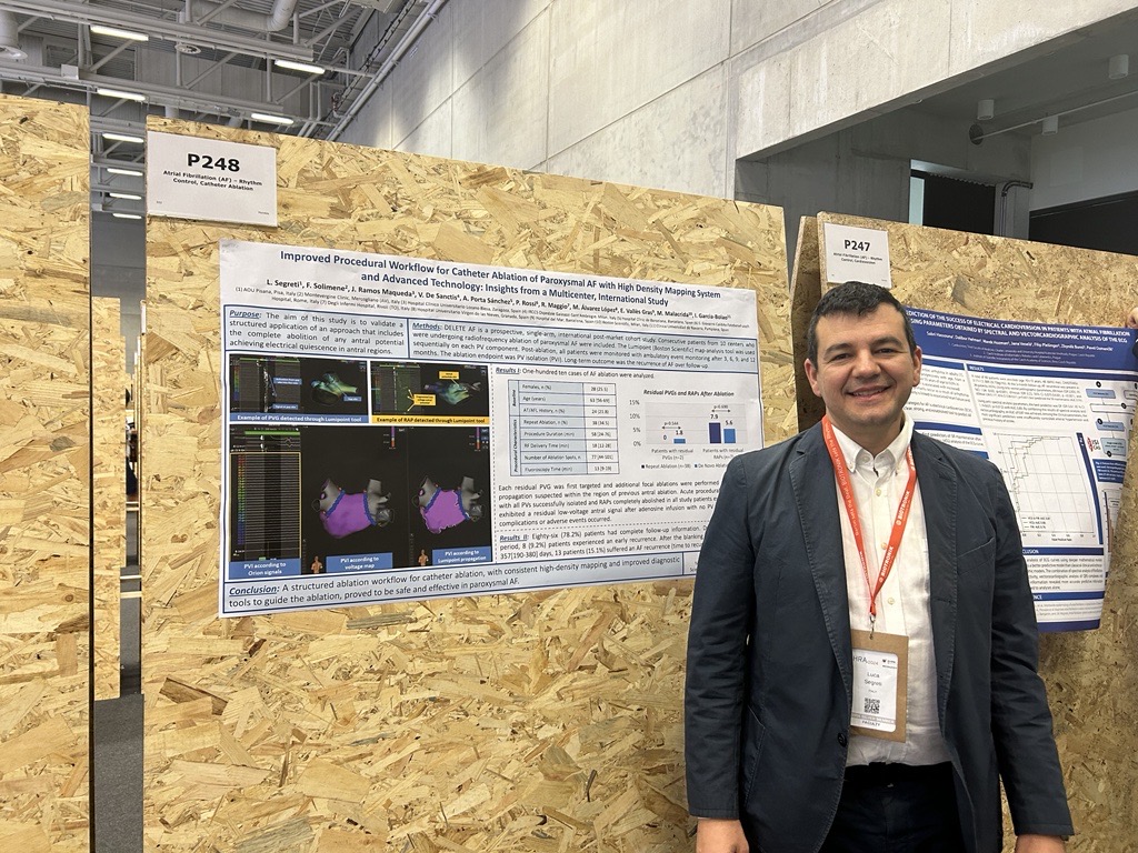 Early results from DELETE AF trial presented at #EHRA2024 confirm that an ablation workflow including ultraHD RHYTHMIA #mapping and LUMIPOINT analysis to guide the ablation is safe and effective in paroxysmal #AFib. 
Learn more: bostonsci.co/NuRm13x2JIb
#ClinicalDataSunday