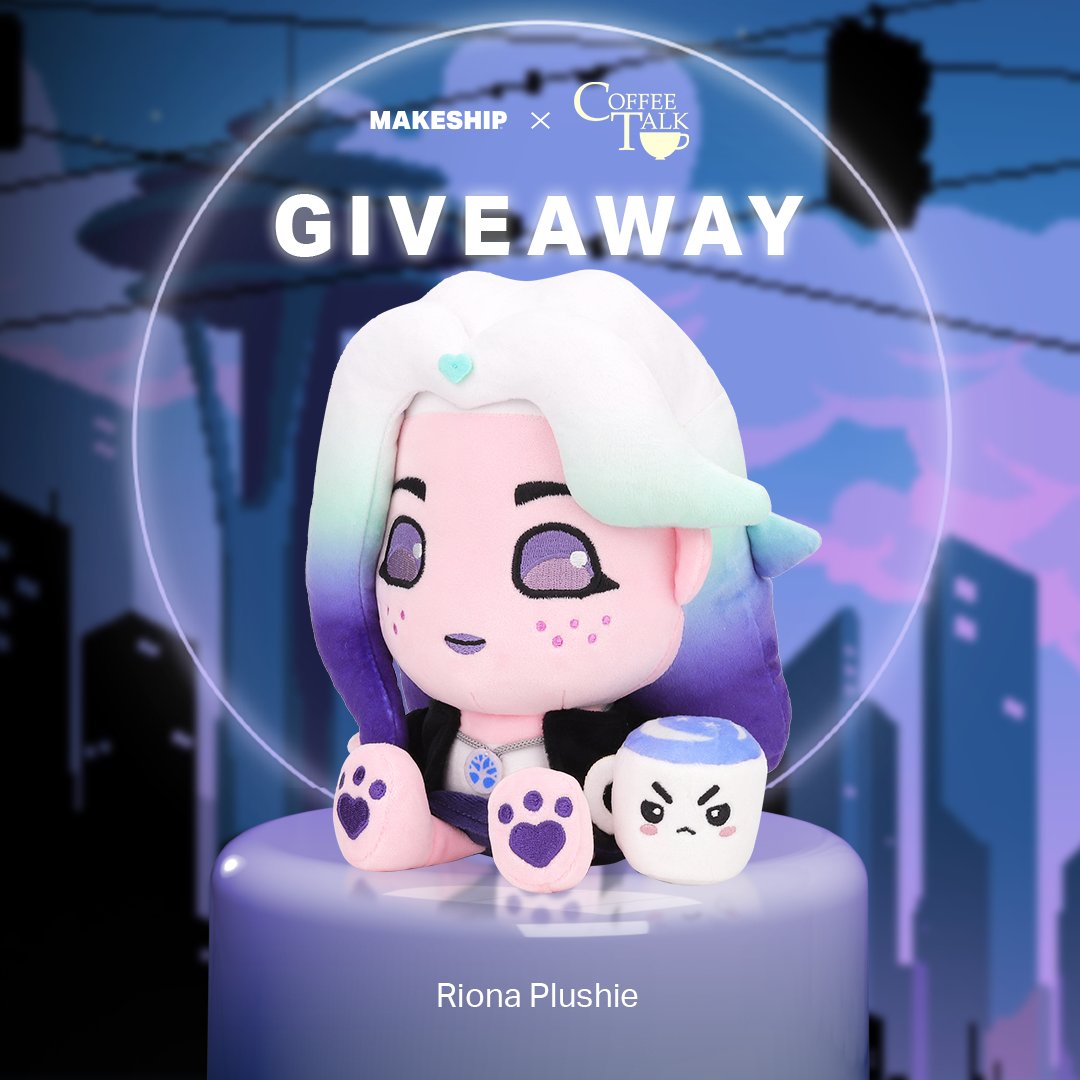 Here's a chance for you to get a Riona plushie from #Makeship for free! 🌺🦋☕️ How to join? 1⃣ Follow @makeship & @coffeetalk_game 2⃣ Like & repost this Join before April 18 at 6pm GMT. Good luck! ✨ #coffeetalk #coffeetalk2