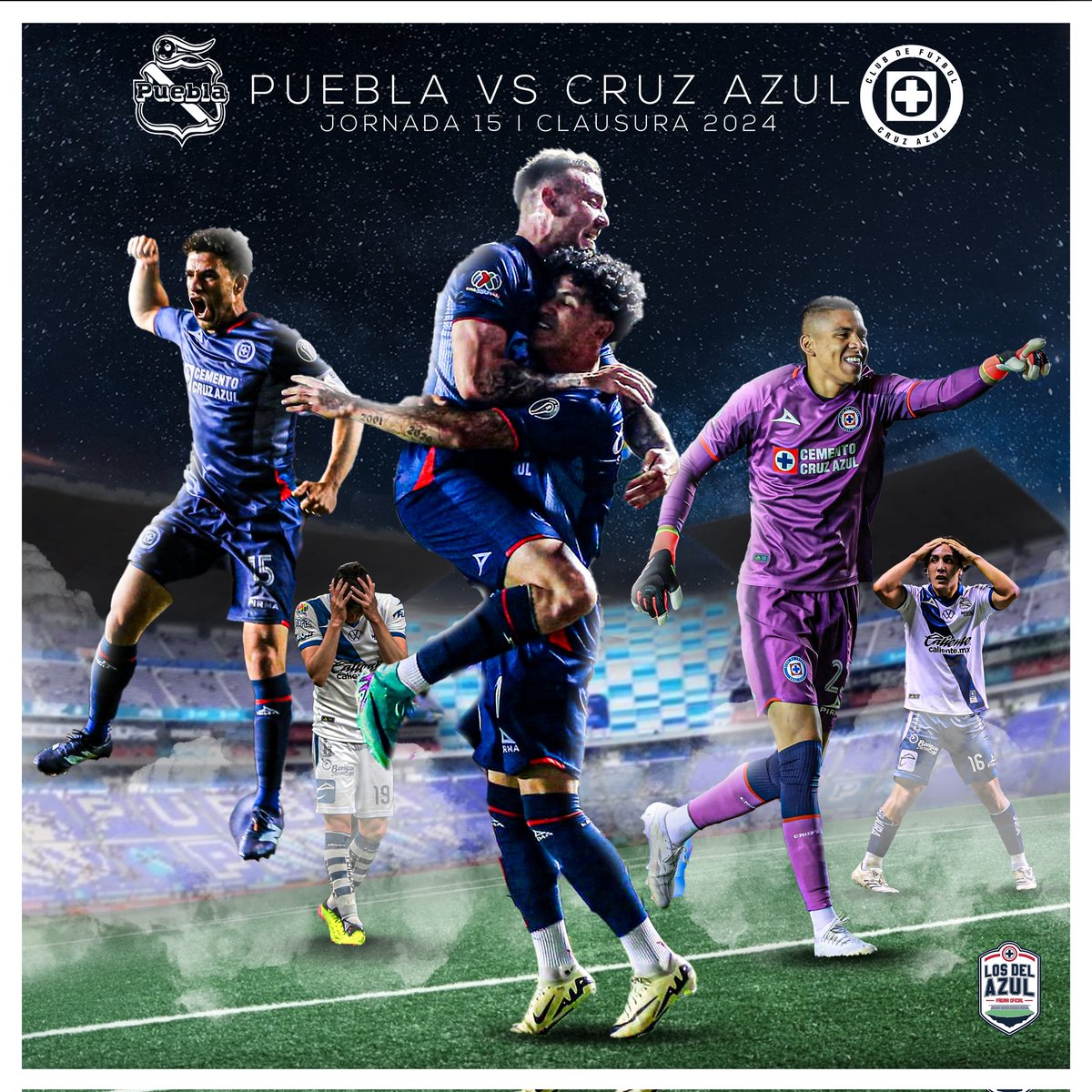 POR UN GRAN CIERRE Recta final del torneo; viernes de gala, viernes de visitar Puebla y regresar a casa con los 3 puntos. Viernes de ver al glorioso #CruzAzul 🚂 #LosDelAzul