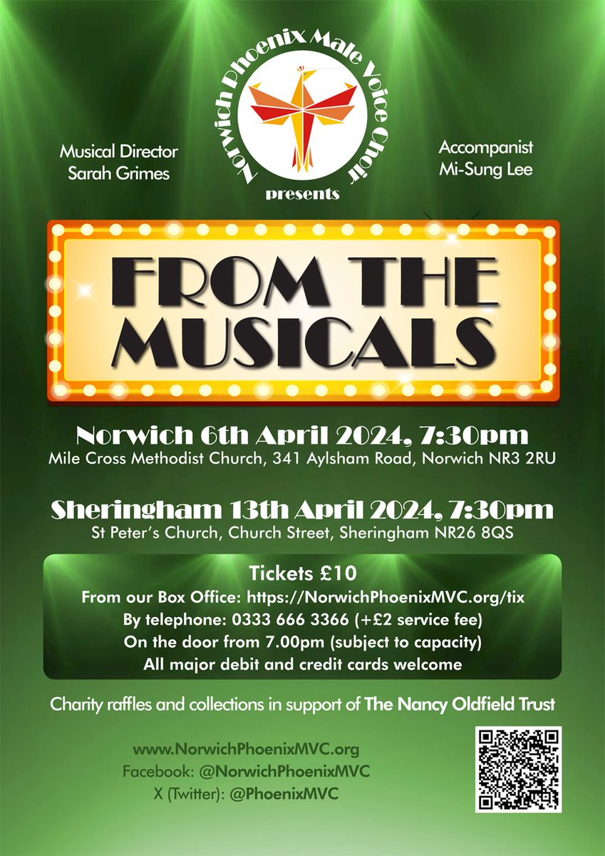 PhoenixMVC's tweet photo. A #musical alternative to the festivities in #Sheringham tomorrow evening #Saturday! #MaleVoice #SingingMen #Choir!
#NorthNorfolk #Cromer #Holt #Wells #WestRunton #EastRunton #Bodham #BeestonRegis #Felbrigg #Weybourne #Kelling https://t.co/7WrxbZhEUl
