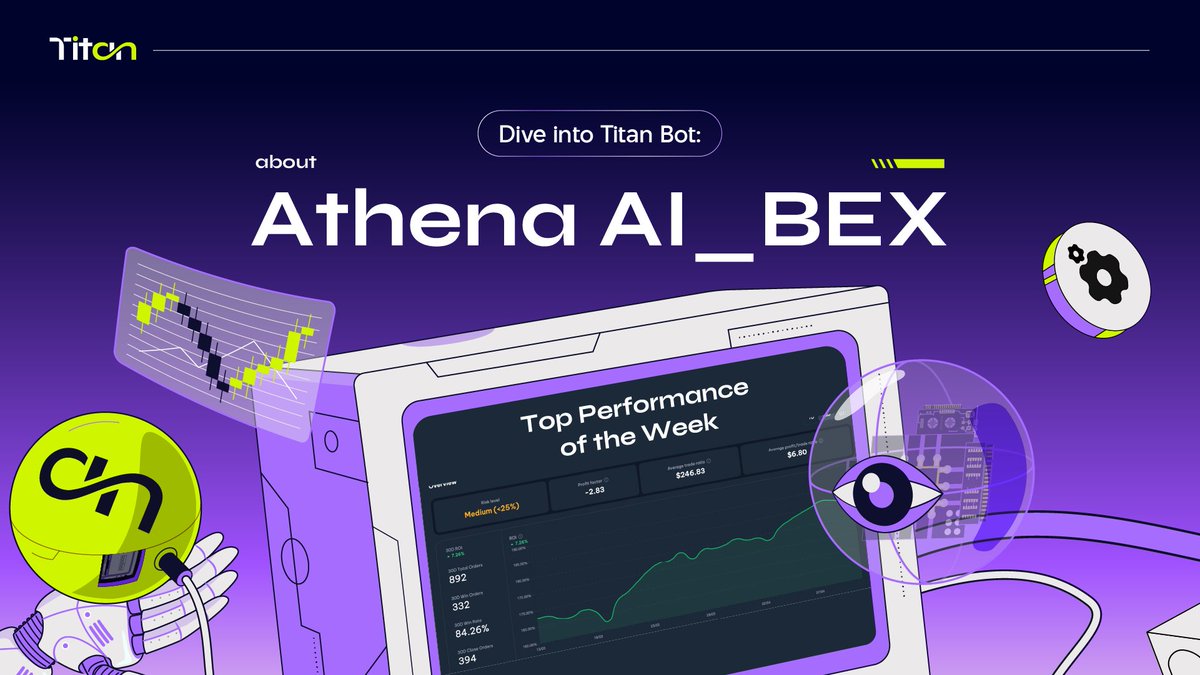If you're seeking a secure yet aggressive growth strategy, offering flexibility while prioritizing long-term growth, Athena AI_BEX is the perfect choice for you. 😮 Athena AI_BEX is an automated trading bot on $BTC, $ETH, and $XRP, featuring: 👍 Medium risk level: <25% 👍 ROI:…