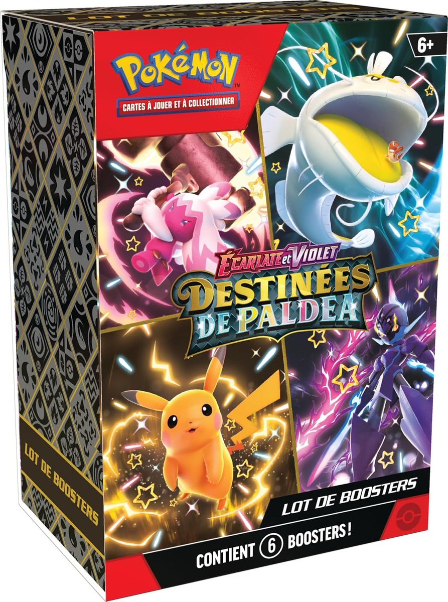 #CartesPokémon ! Bundle 6 boosters EV4.5 à 30,35€ sur Amazon Espagne ► amzn.to/49CoQNf Intéressant si vous en prenez plusieurs pour amortir les frais de livraison ! Bons plans du jour ici ► alertetgo.com #Pub