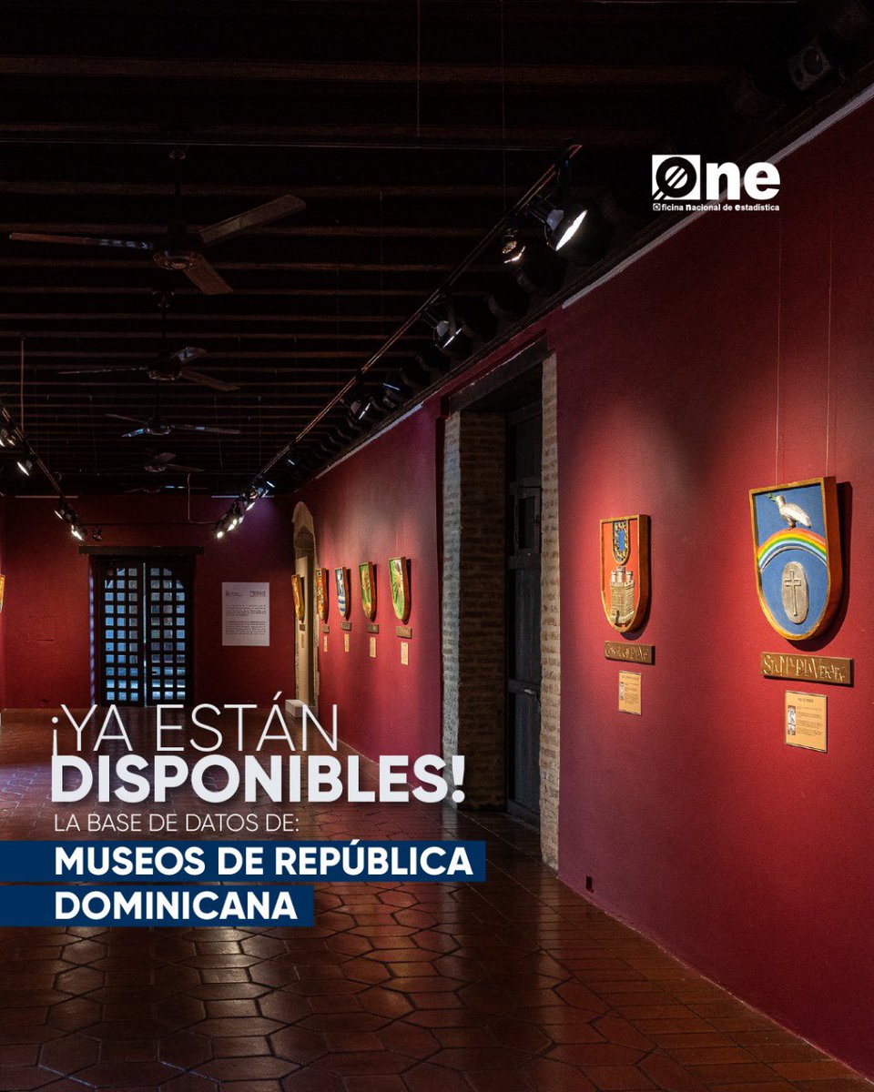 ¡Atención! 🎨🏛 ¡Ya está disponible nuestra base de datos de museos de República Dominicana! 🇩🇴. ¡Explora, aprende y disfruta! 🌟 #MuseosRD #CulturaDominicana #Arte #Historia #BuenosDatosBuenasPoliticas # ONERD