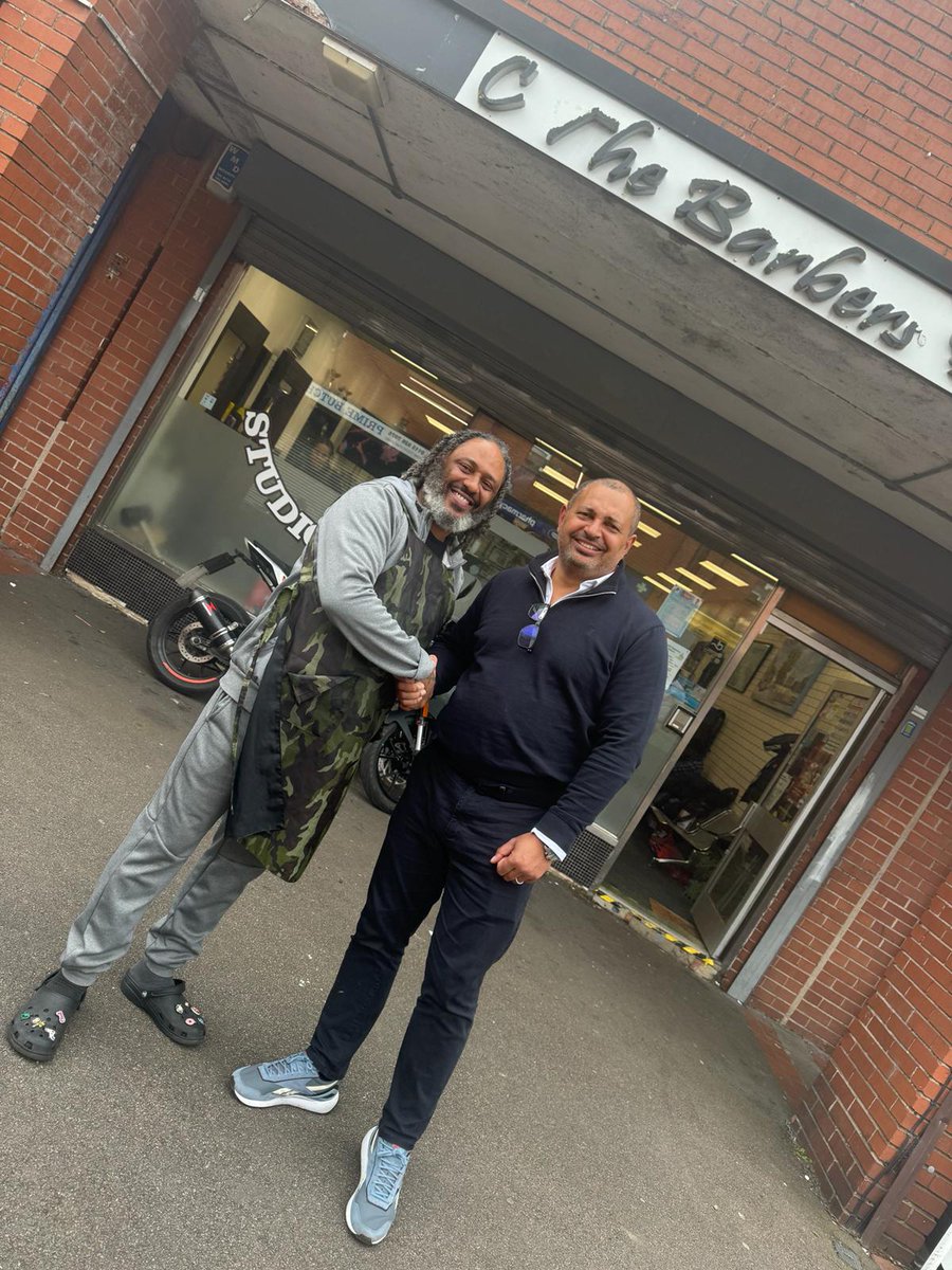 Out and about in the Bestwood Ward, meeting the community and thought I would get a haircut from an old friend C The Barbers.