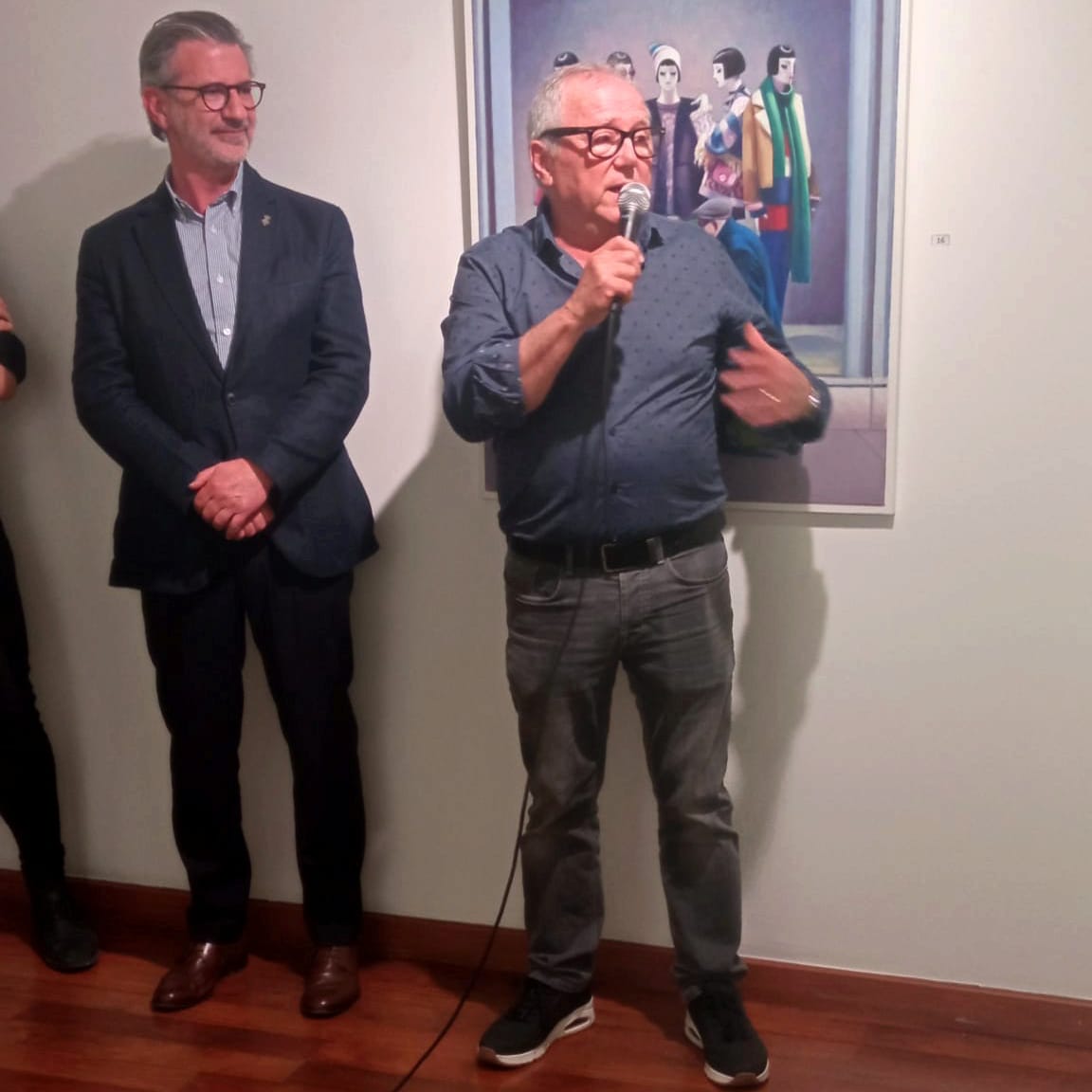 Inauguració de l'exposició 'Senyals de vida' del gran artista santcugatenc Paco Minuesa a la @galeriasubex de #Barcelona