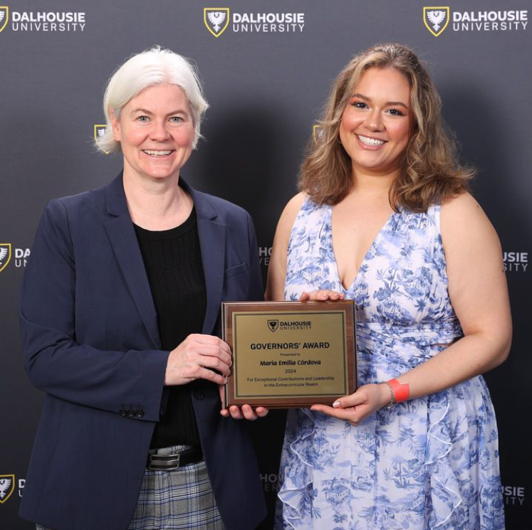 Congrats to @DalhousieChem undergraduate student Emilia Cordova who is one of the 2024 recipients of the Board of Governor's Award - @DalhousieU 's top award for student life.
