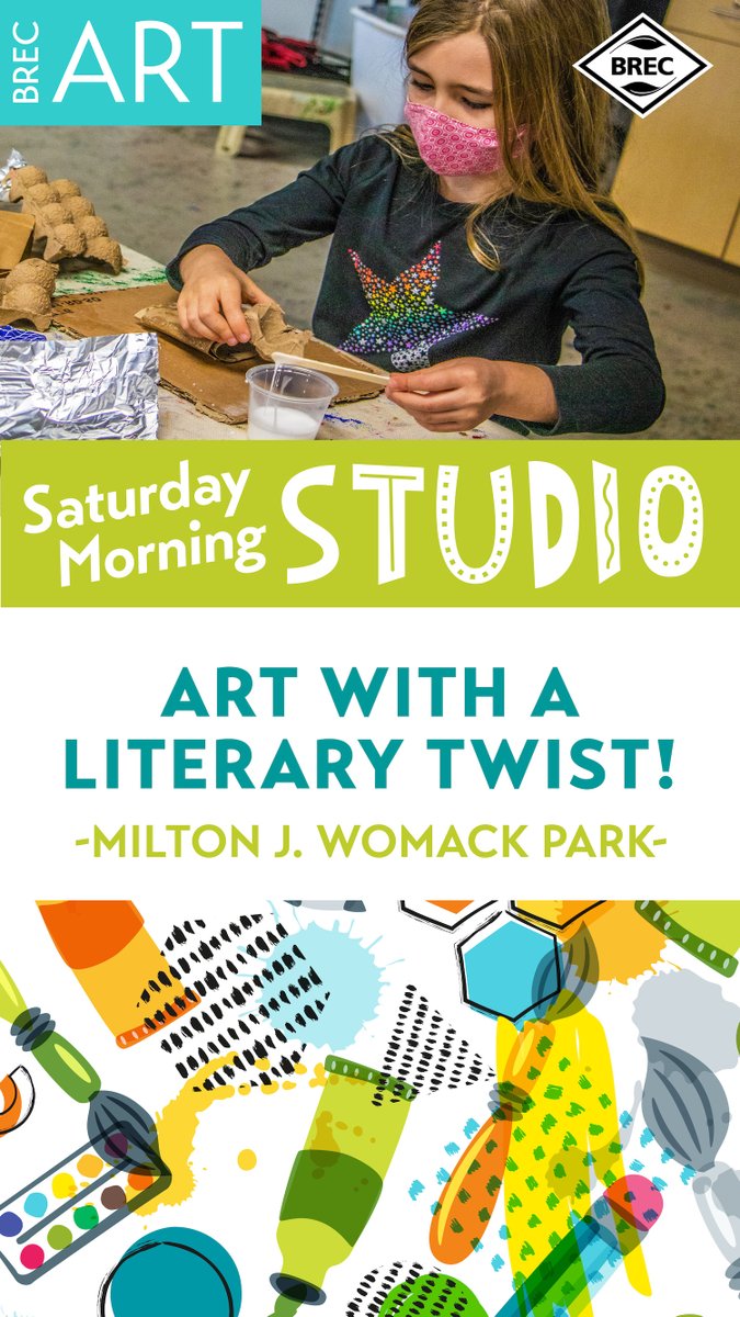 🎨✨ Dive into art & storytelling at our Saturday Morning Studio! 📚🖌️ Join us on April 20 for 'After the Fall' @ Milton Womack Park’s Studio. 🥚🌟 Let young artists (ages 8-12) create 3-D masterpieces inspired by Humpty Dumpty's adventure! Register now: brec.org/calendar/detai…