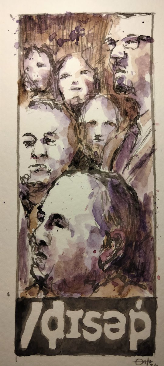 Disapproving 

#thedailysketch #watercolour and #inkdrawing inspired by an image search for the word #disapproving 
#originalartwork #emotionaljourney #artforsale ebay.co.uk/itm/3260870911…