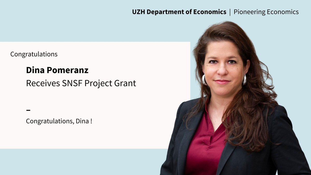 📣 Grant Alert ! @DinaPomeranz, Michael Siegenthaler (@ETH @KOFETH) and @arindube (@UMassAmherst) were awarded an @snf_ch Project Grant of CHF 700’000 for the project: 'Firms, Workers, and Collective Bargaining in🇨🇭' over the next 4 years. Congratulations to them 🥳!