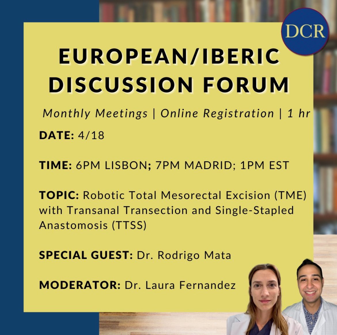 Laura Fernandez (@laurafz_md) on Twitter photo Próxima semana! Los esperamos a todos! Jueves 18 de abril
18hs 🇵🇹
19hs 🇪🇸
15hs 🇧🇷🇦🇷🇺🇾🇨🇱
13hs 🇺🇸🇨🇴🇵🇪
12hs 🇨🇷🇲🇽
Link de inscripción:
bit.ly/3zLlSGw
<a href="/DCRjournal/">DCRjournal</a> <a href="/DrCarlosCerdan/">Carlos Cerdán</a> <a href="/AlejandroSolP/">Alejandro Solís Peña</a> <a href="/eloiespin/">Eloy Espín</a> <a href="/JGMAzevedo/">José Azevedo</a> <a href="/R_Perez_MD/">Rodrigo O Perez</a> Próxima semana! Los esperamos a todos! Jueves 18 de abril
18hs 🇵🇹
19hs 🇪🇸
15hs 🇧🇷🇦🇷🇺🇾🇨🇱
13hs 🇺🇸🇨🇴🇵🇪
12hs 🇨🇷🇲🇽
Link de inscripción:
bit.ly/3zLlSGw
<a href="/DCRjournal/">DCRjournal</a> <a href="/DrCarlosCerdan/">Carlos Cerdán</a> <a href="/AlejandroSolP/">Alejandro Solís Peña</a> <a href="/eloiespin/">Eloy Espín</a> <a href="/JGMAzevedo/">José Azevedo</a> <a href="/R_Perez_MD/">Rodrigo O Perez</a>