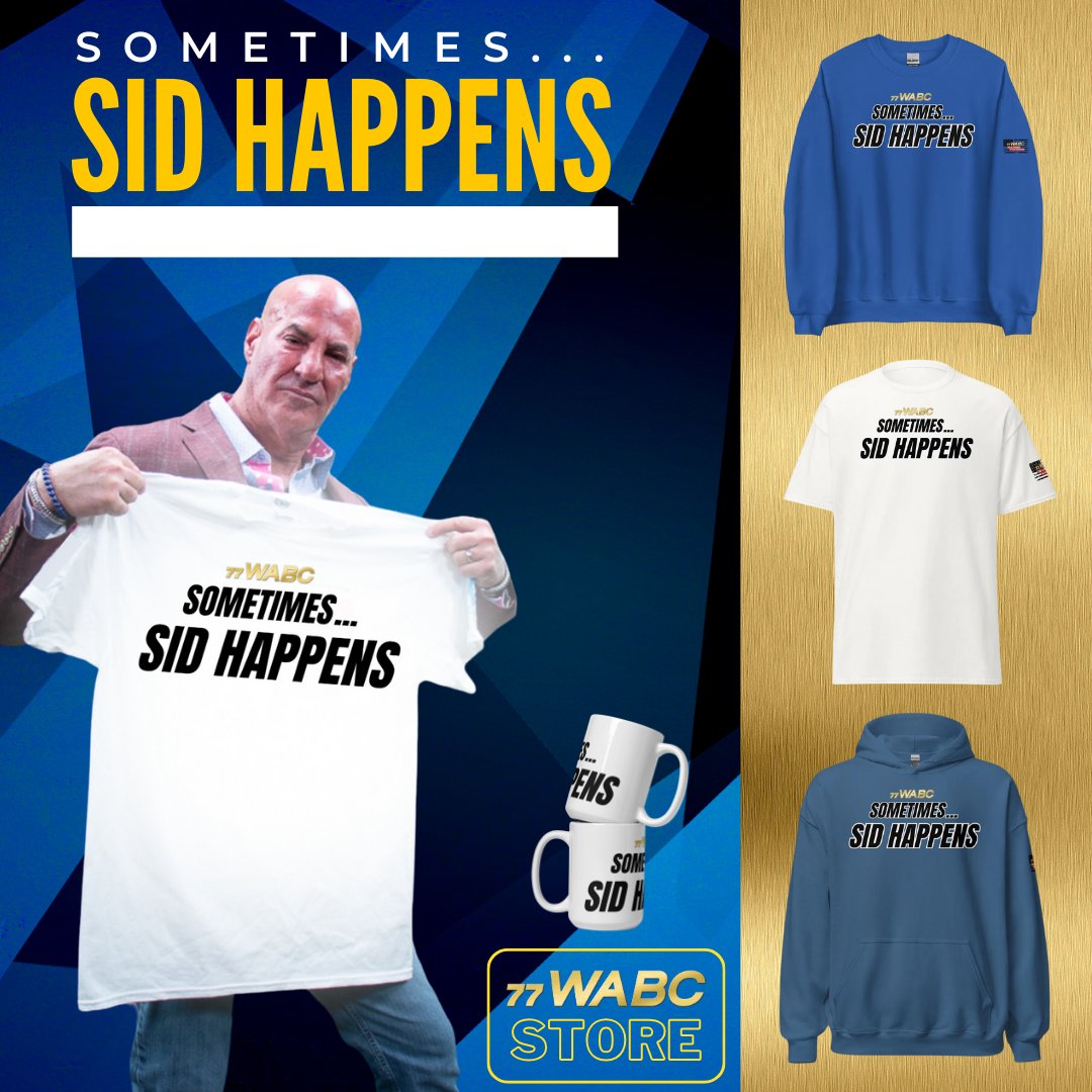 Sometimes.... Sid Happens. Don't worry! It's always entertaining and informative with Sid Rosenberg. Get yours here: wabcradiostore.com/collections/be…