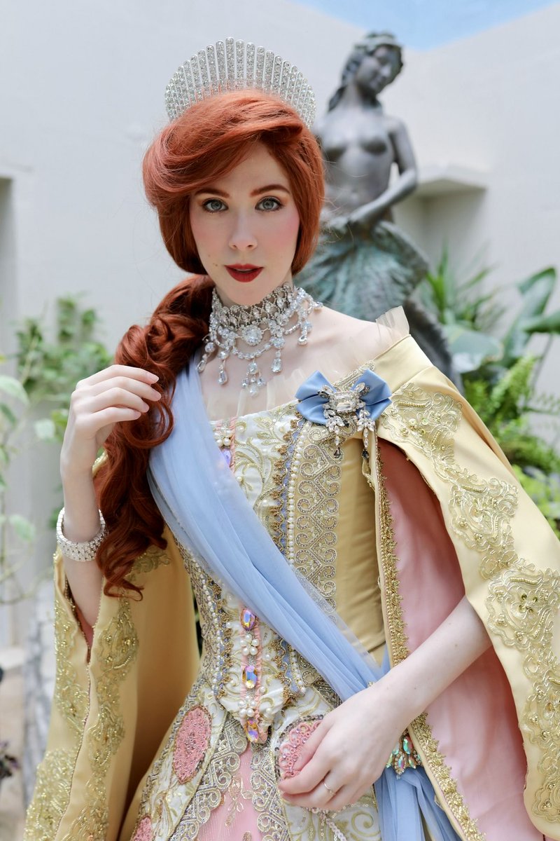 Finally finished my historically inspired Anastasia coronation gown!! I used a combination of the animated version vs extant museum examples of court gowns to create this costume. I was aiming for a historically inspired version rooted in fantasy.