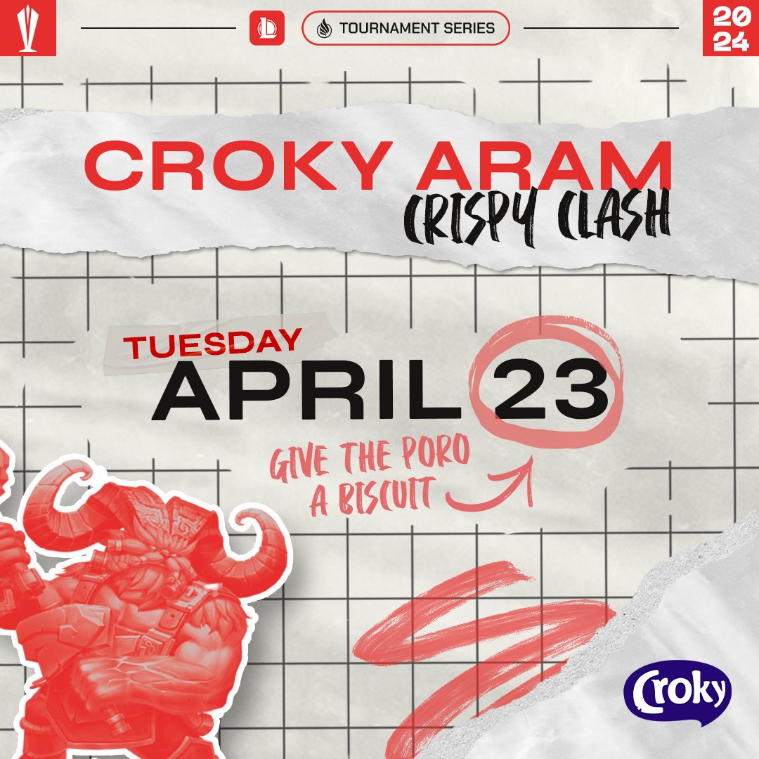 Try your luck in the Croky Aram - Crispy Clash and bring your community to victory! 🏆 📅 Date: 23/04 💰 Prizes: Croky Chips, College Coins and TS Points 🤑 BONUS Prize: Unlocks with 8 Entries! For more info and to sign up: bit.ly/3JhuKZu 👈