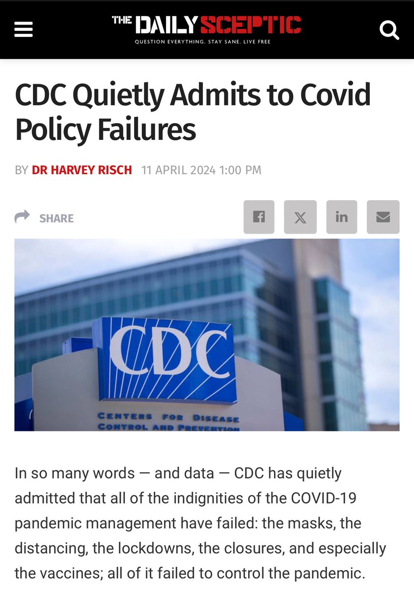 They want us to trust them and listen to their recommendations, but they don’t have first say it loudly “we are sorry” for ruining many lives. Shame on CDC for abandoning their duty and leading the world astray.