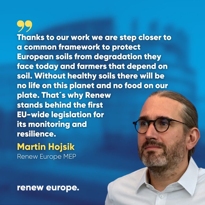 Congratulations to the EU Parliament that has set out measures to achieve healthy soils by 2050. It is time to act with urgency to meet the 2050 goals. May the EU inspire all Nations of the world. #SaveSoil @Europarl_EN @EU_Commission @EUCouncil #SaveSoilForClimateAction