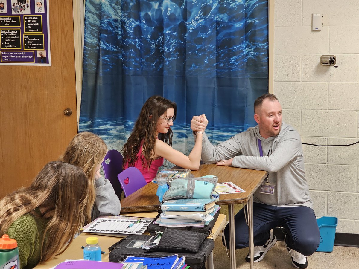 Great introductory lesson on potential and kinetic energy in Mr. Innes' classroom! It is clearly obvious that students were comfortable to state what they thought the terms meant, and errors were ok as long as they learned from them, which they did through a demonstration!!