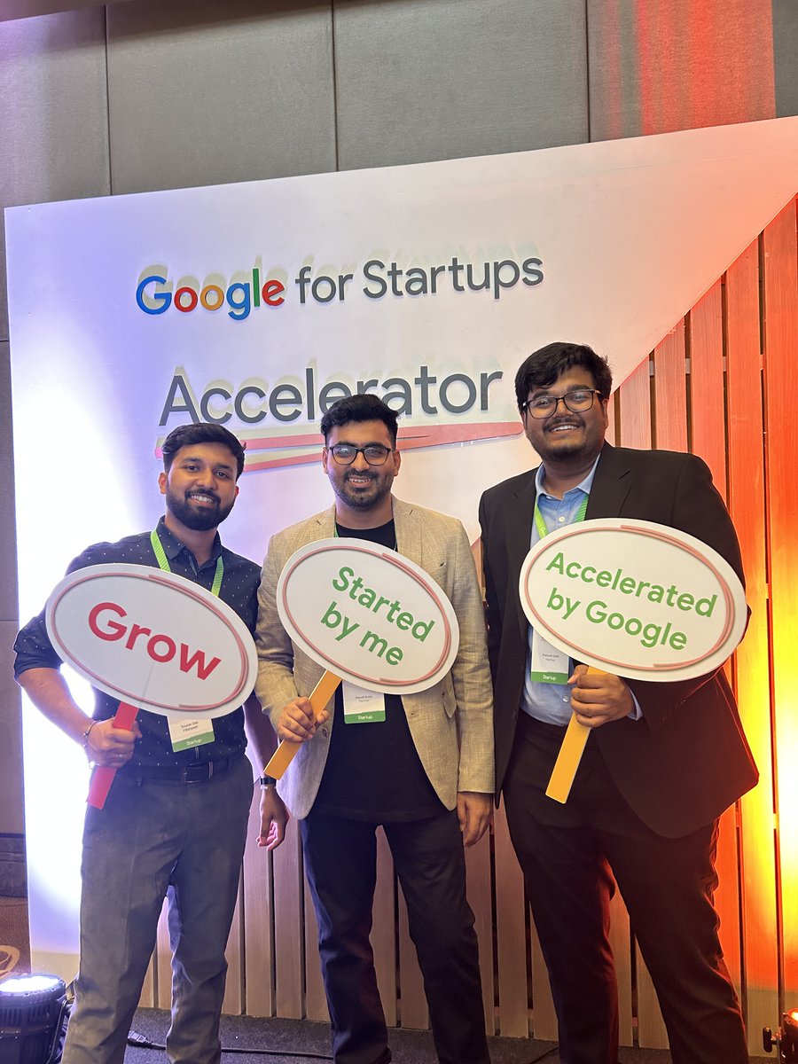 What an experience to be a part of the #googleforstartups by #google amidst such unique and impactful startups, <a href="/filterpixel/">filterpixel</a> definitely shined through 🚀✨ 

#acceleratedbygoogle #googleindia #startupsuccess #startupindia #startup #googlestartups #startuplife