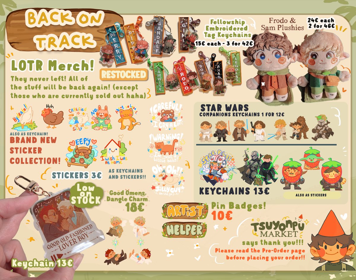 Tsuyonpu Market is now OPEN 🌷🌱 Welcome to the Spring Launch please take a look at the brand new Catalogue! I am super excited!! If you have any questions please me know!! Check it out on tsuyonpu dot com !! 🍃🌿