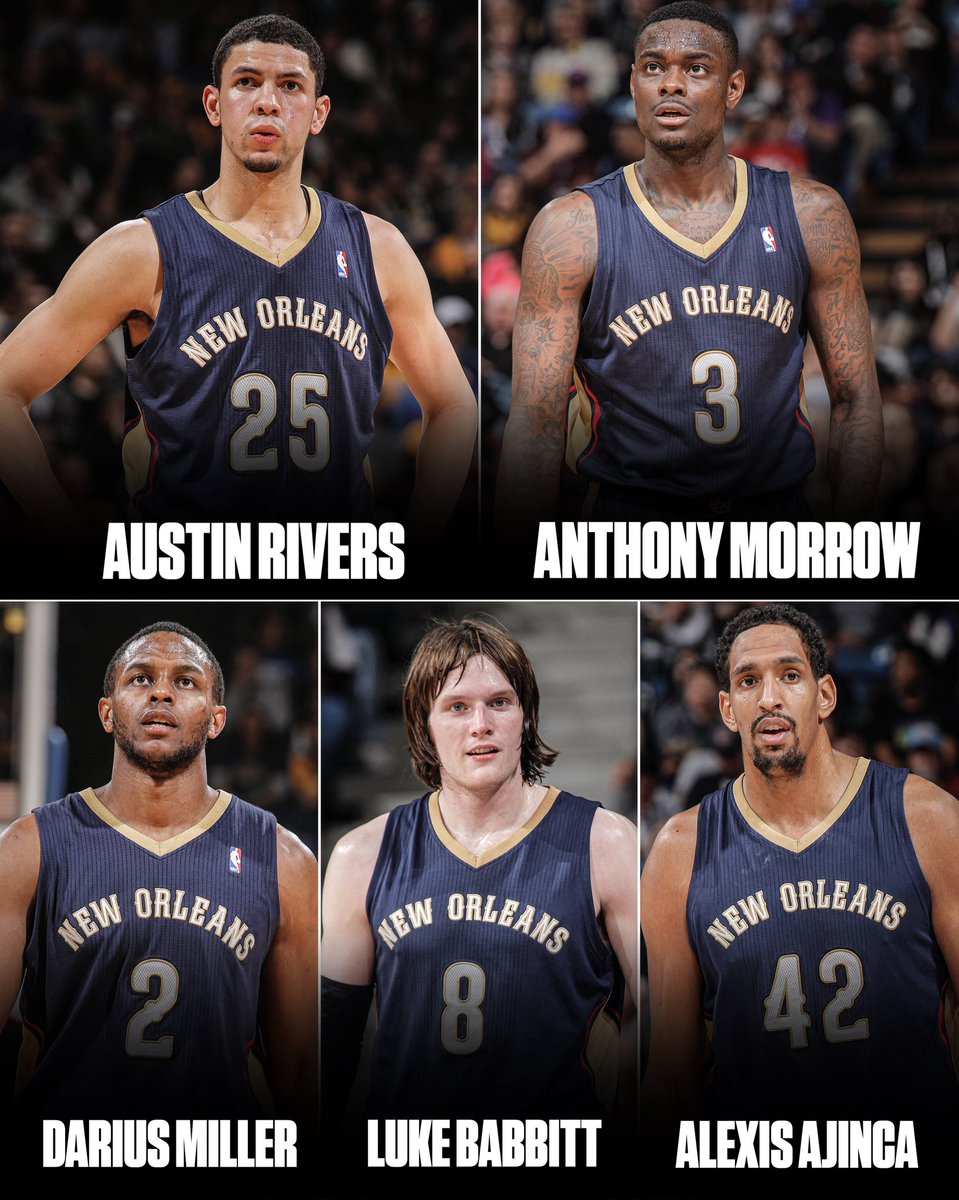 One decade ago today, Pelicans rolled out this starting five against the Rockets. Who was around during these days?