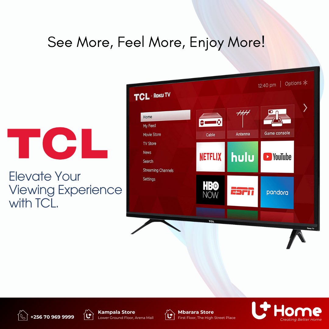 Don’t just watch, join the journey with TLC TVS and make your home makeover dreams a reality today!”

Contact us on +256 70 969 9999

#tv #smart #SmartGadgets #smartphone #TVShowDiscussion #tvstreaming #easter #easteregg #eastereggs #easterbunny #easterdecor #easterbasket…