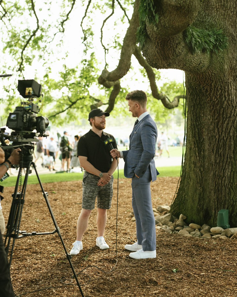 Had a fun time at @TheMasters yesterday. Such a cool experience. Now off to Texas! ⛳️🏌🏻‍♂️