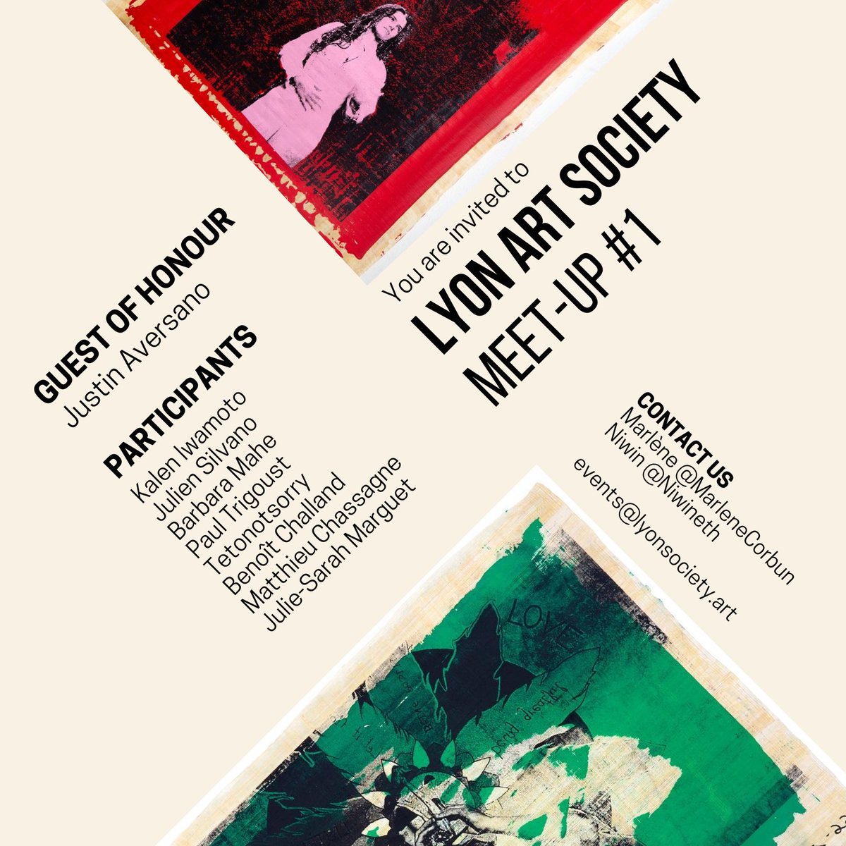 ᑎIᗯIᑎ (@niwineth) on Twitter photo Inaugural meet-up of our art club, tonight! w/<a href="/MarleneCorbun/">Marlene Corbun</a> in <a href="/villedelyon/">Ville de Lyon</a>🔥
An evening of art, tech and dialogue, with incredible guests 📷
<a href="/justinaversano/">justinaversano</a> <a href="/KalenIwamoto/">Kalen Iwamoto</a> <a href="/JulienSilvano/">Julien Silvano</a> <a href="/mahebarbara/">Barbara Mahe</a> <a href="/_PAUL__T/">____</a> <a href="/tetonotsorry/">teto</a> <a href="/benoitchalland/">Benoit Challand</a> <a href="/MatthieuAMCC/">Chassagne Matthieu</a> <a href="/Js_mgt/">JS</a> Inaugural meet-up of our art club, tonight! w/<a href="/MarleneCorbun/">Marlene Corbun</a> in <a href="/villedelyon/">Ville de Lyon</a>🔥
An evening of art, tech and dialogue, with incredible guests 📷
<a href="/justinaversano/">justinaversano</a> <a href="/KalenIwamoto/">Kalen Iwamoto</a> <a href="/JulienSilvano/">Julien Silvano</a> <a href="/mahebarbara/">Barbara Mahe</a> <a href="/_PAUL__T/">____</a> <a href="/tetonotsorry/">teto</a> <a href="/benoitchalland/">Benoit Challand</a> <a href="/MatthieuAMCC/">Chassagne Matthieu</a> <a href="/Js_mgt/">JS</a>