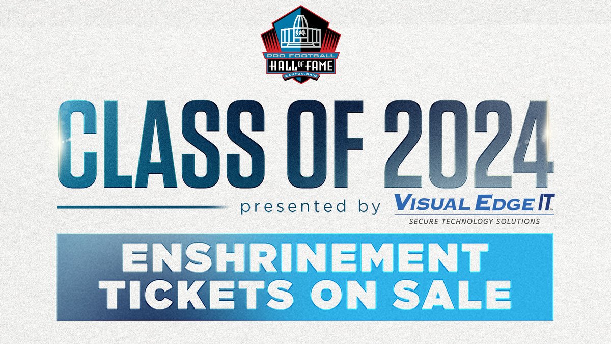 🚨 Tickets for the 2024 Hall of Fame Game between the @HoustonTexans and @ChicagoBears and the Class of 2024 Enshrinement are on sale NOW! 🎟️ Get tickets: profootballhof.com/tickets