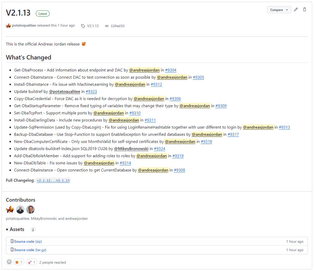 JordanOrdix's tweet image. To all the #SQLServer DBAs out there: A new release of the PowerShell module #dbatools has been published today.
Most of the changes were made on a rainy Sunday in France. So this is the official France release...

github.com/dataplat/dbato…