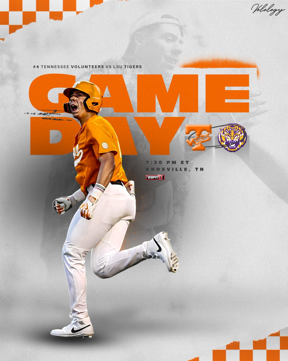 GAMEDAY VS. THE DEFENDING CHAMPS! 🍊

The No. 4 Tennessee Volunteers will take on the LSU Tigers tonight in Knoxville.📍

The Vols could possibly have star third basemen Billy Amick back in the lineup at some point this weekend after missing two weeks due to an appendix injury.…