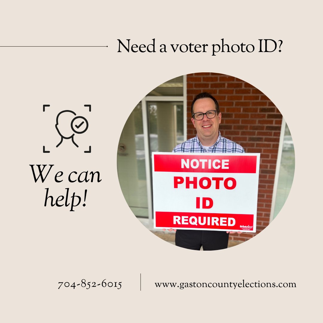 For most, a driver's license serves as the photo ID needed to vote. One alternative? A free voter photo ID. Find details ➡ bit.ly/3PZ1SZP ⬅ or call our office 8:30 AM to 5 PM, M-F. #YourVoteCountsNC #GCElections #VoteReady #photoidfacts