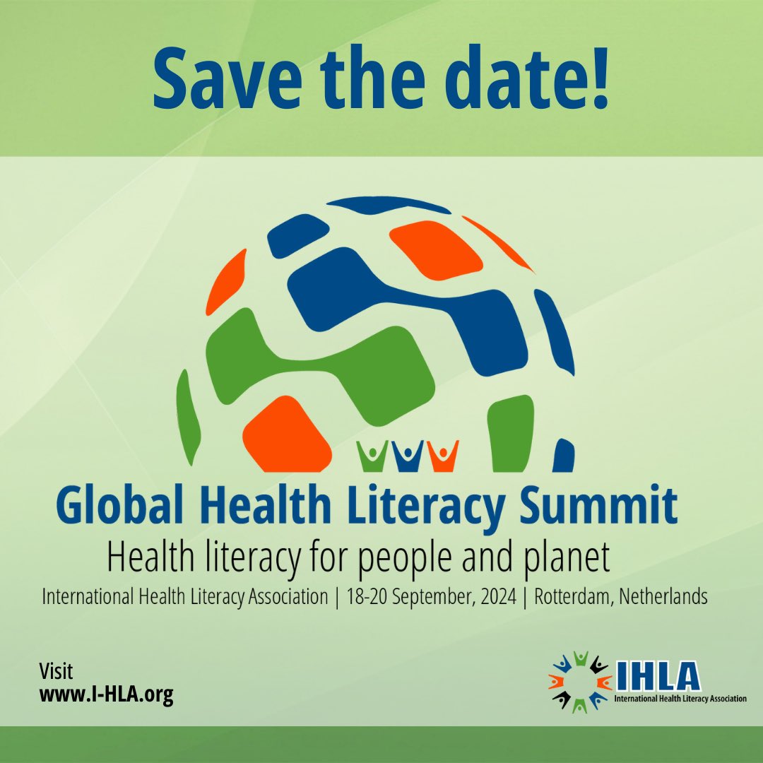Important update! The deadline for abstracts has been extended until 25 APRIL 2024. Submit here: i-hlasummit.org #healthliteracy #ihlasummit2024