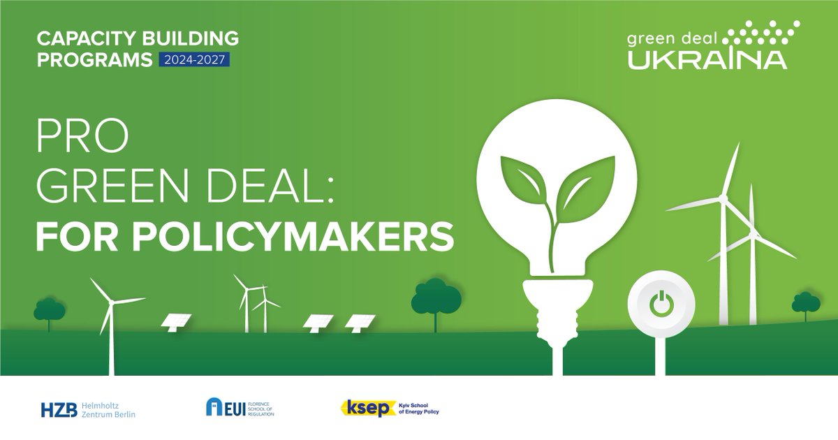 🔔 Is the energy sector your area of expertise? Do you want to improve your skills? We have news for #Ukrainian specialists and their #Moldovan colleagues: the Pro Green Deal for Policymakers course has started 👉 bit.ly/3PSdRbv